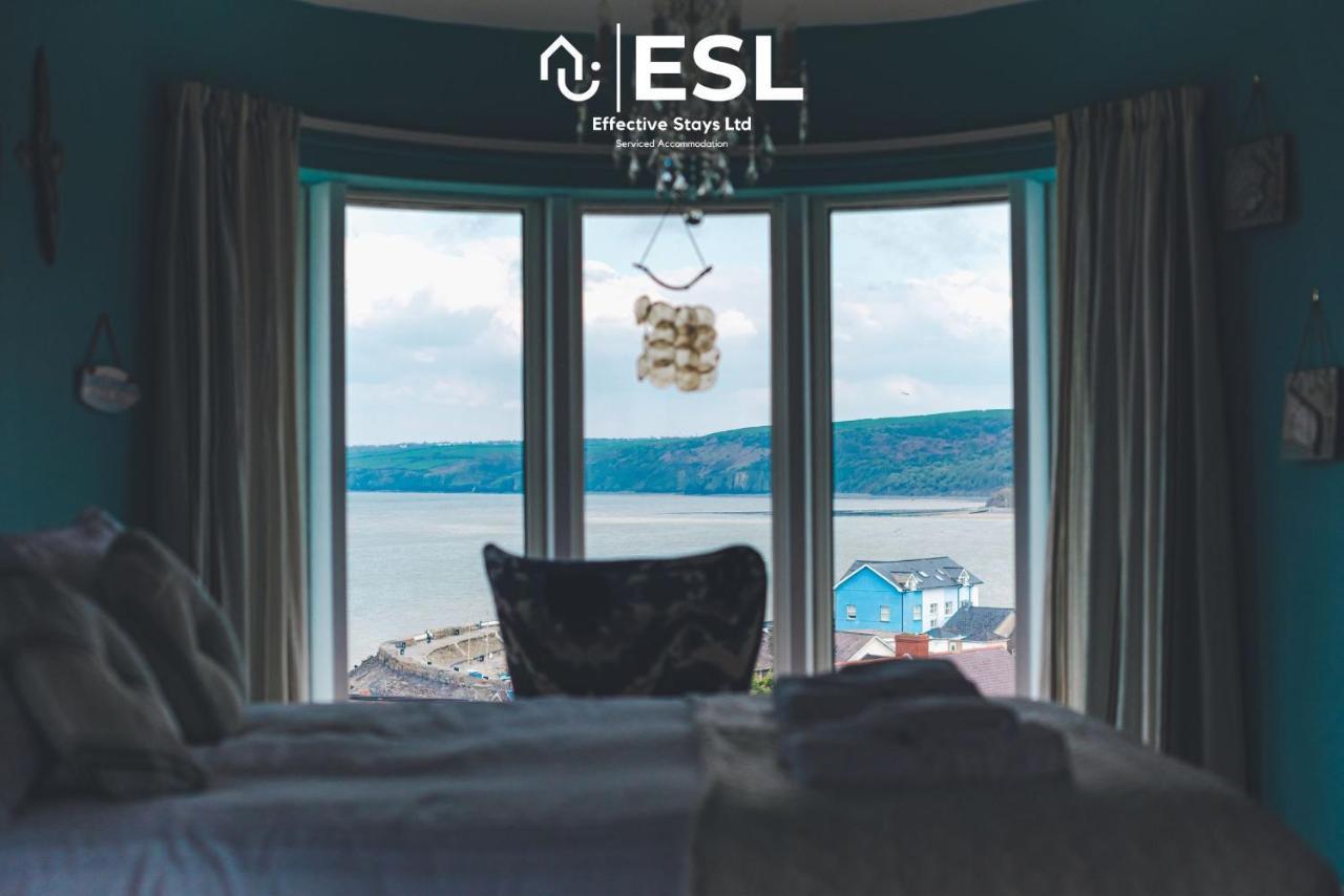 Beautiful En Suite 5 Bedroom Home With Sea Views New Quay  Exteriér fotografie